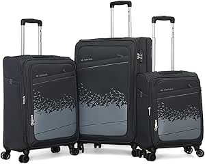 سونادا طقم شنط سفر 3 قطع من سونادا، مقاس L 28-M 24-S 20، رصاصي، 66.9774326/3Tr، معدن