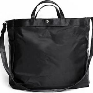 شنطة توت خفيفة الوزن للسفر وصالة الالعاب الرياضية والتسوق والعمل - اسود