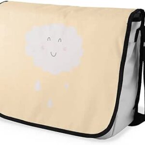 بوناميزون شنطة ماسنجر مدرسية مطبوعة رقميا للطلاب، شنطة كروس بودي وشنطة ساعي، شنطة كتف للمدرسة، العودة الى المدرسة، المقاس: 29 × 36 سم، ألوان متعددة