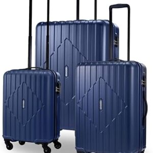 اميركان توريستر مجموعة شنط سفر صلبة بعجلات مع قفل تي اس ايه من سكاي تراك 3 قطع 55+68+80 سم كحلي بولي بروبيلين PP