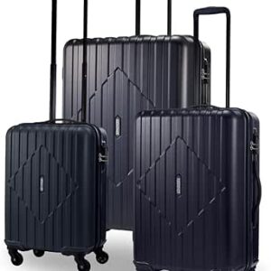 اميركان توريستر مجموعة شنط سفر صلبة مع قفل تي اس ايه من سكاي تراك 3 قطع مقاس 55+68+80 سم اسود بولي بروبيلين PP