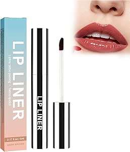 قلم تحديد شفاه قابل للإزالة من بيمارليس، قلم تحديد شفاه مقاوم للماء وقابل للازالة ويدوم طويلاً، تاثير ممتلئ 5 مل، بني داكن