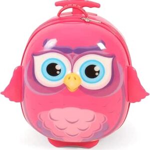 عربة اطفال باير شيك 2000 باونسي 395-20 بتصميم بومة ثلاثية الابعاد، شنطة امتعة للاطفال، 40 سم، 12 لتر، بومة، بوليستر