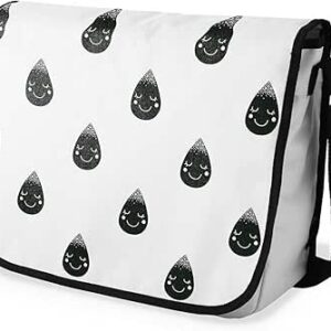 بوناميزون شنطة ماسنجر مدرسية مطبوعة رقميا للطلاب، شنطة كروس بودي وشنطة ساعي، شنطة كتف للمدرسة، العودة الى المدرسة، المقاس: 29 × 36 سم، ألوان متعددة