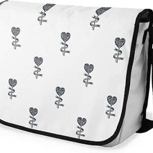 بوناميزون شنطة ماسنجر مدرسية مطبوعة رقميا للطلاب، شنطة كروس بودي وشنطة ساعي، شنطة كتف للمدرسة، العودة الى المدرسة، المقاس: 29 × 36 سم