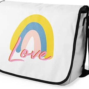 بوناميزون شنطة ماسنجر مدرسية مطبوعة رقميا للطلاب، شنطة كروس بودي وشنطة ساعي، شنطة كتف للمدرسة، العودة الى المدرسة، المقاس: 29 × 36 سم، ألوان متعددة