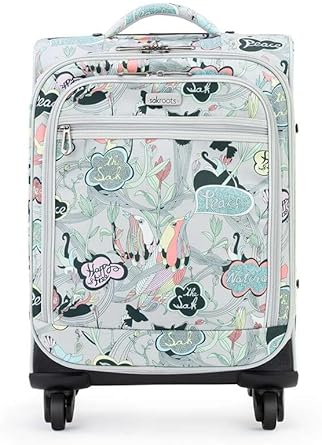 ساكرووتز حقيبة محمولة بعجلات مقاس 22 انش مصنوعة من مواد مستدامة من اون ذا جو، رمادي فاتح، رمادي فاتح، محمولة 22 انش, رمادي فاتح بيس, حقيبة سفر بعجلات مقاس 22 انش من مواد مستدامة، بلاستيك