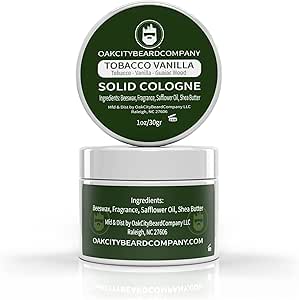 شركة أوك سيتي بيرد - توباكو فانيليا - كولون صلب - 1 اونصة - تبغ - فانيليا - خشب غاياك، للرجال