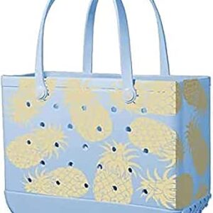 حقيبة يد مطاطية للشاطئ من فيستاو| محافظ مقاومة للماء والرمل مع حقيبة بسحاب ودلايات للسفر وحمام السباحة والقارب والرياضة