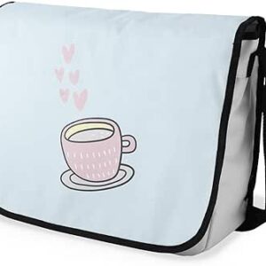 بوناميزون شنطة ماسنجر مدرسية مطبوعة رقميا للطلاب، شنطة كروس بودي وشنطة ساعي، شنطة كتف للمدرسة، العودة الى المدرسة، المقاس: 29 × 36 سم، ألوان متعددة