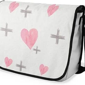 بوناميزون شنطة ماسنجر مدرسية مطبوعة رقميا للطلاب، شنطة كروس بودي وشنطة ساعي، شنطة كتف للمدرسة، العودة الى المدرسة، المقاس: 29 × 36 سم، ألوان متعددة