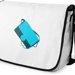 بوناميزون شنطة ماسنجر مدرسية مطبوعة رقميا للطلاب، شنطة كروس بودي وشنطة ساعي، شنطة كتف للمدرسة، العودة الى المدرسة، المقاس: 29 × 36 سم، ألوان متعددة