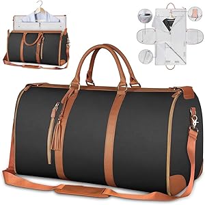 شنطة سفر قابلة للطي من فوفين ترافلوكس، شنطة سفر قابلة للطي، شنطة ملابس مقاومة للماء للسفر، شنطة دفل لحمل الملابس، شنطة سفر للنساء، شنطة يد قابلة للتحويل