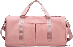 شنطة دفل رياضية لصالة الالعاب الرياضية مع جيب للاحذية، شنطة دفل رياضية مقاومة للماء، شنطة يد للتدريب، شنطة سفر لعطلة نهاية الاسبوع لادوات الزينة ومستحضرات التجميل واللابتوب، أسود