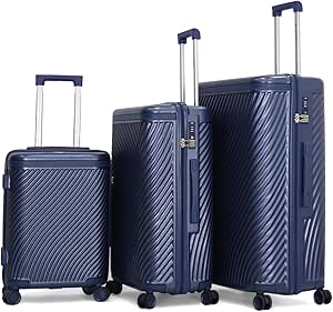 سونادا طقم شنط سفر 3 قطع من سونادا، مقاس L 28-M 24-S 20، ازرق 66/9777870/3Tr، بولي كربونات (PC)