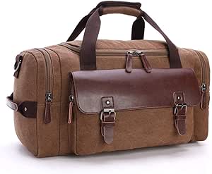 شنط رياضية كبيرة السعة لصالة الالعاب الرياضية متعددة الوظائف للاستخدام الخارجي والسفر والتدريب واليوجا للرجال والنساء (بني، 46 × 23 × 25 سم)، من ميو