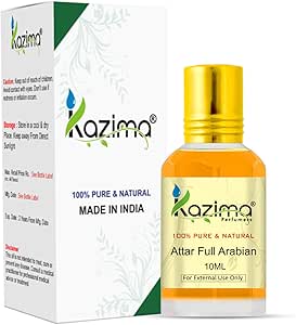 عطر كازيما عطار عطر عربي كامل للجنسين - طبيعي نقي غير مخفف (غير كحولي) (10 مل)