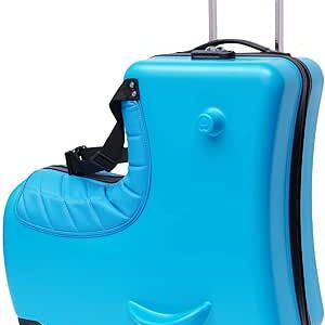 دي ان واي اس جي شنطة سفر بعجلات للاطفال، شنطة سفر محمولة عالمية مقاومة للماء للجنسين من الجنسين مع قفل، ABS + بولي كربونات