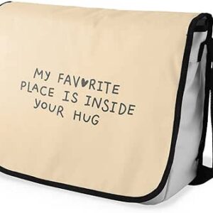 بوناميزون شنطة ماسنجر مدرسية مطبوعة رقميا للطلاب، شنطة كروس بودي وشنطة ساعي، شنطة كتف للمدرسة، العودة الى المدرسة، المقاس: 29 × 36 سم