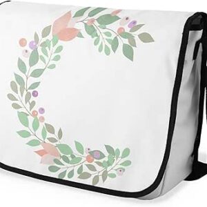 بوناميزون شنطة ماسنجر مدرسية مطبوعة رقميا مع حزام اسود للطلاب، شنطة كروس وشنطة ساعي، شنطة كتف للمدرسة، العودة الى المدرسة، المقاس: 29 × 36 سم