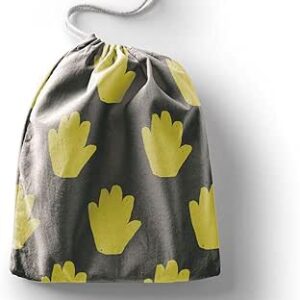 بوناميزون شنطة منتجات قطنية مطبوعة مع رباط، شنطة بقالة قابلة لاعادة الاستخدام، اكياس صديقة للبيئة وقابلة للتحلل البيولوجي، شنطة سفر، شنط تسوق، صديقة للبيئة، قابلة للطي، المقاس: 12×15 سم