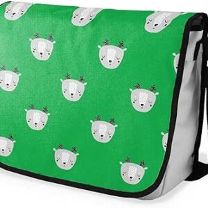 بوناميزون شنطة ماسنجر مدرسية مطبوعة رقميا للطلاب، شنطة كروس بودي وشنطة ساعي، شنطة كتف للمدرسة، العودة الى المدرسة، المقاس: 29 × 36 سم