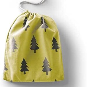 بوناميزون شنطة منتجات قطنية مطبوعة مع رباط، شنطة بقالة قابلة لاعادة الاستخدام، اكياس صديقة للبيئة وقابلة للتحلل البيولوجي، شنطة سفر، شنط تسوق، صديقة للبيئة، قابلة للطي، المقاس: 12×15 سم