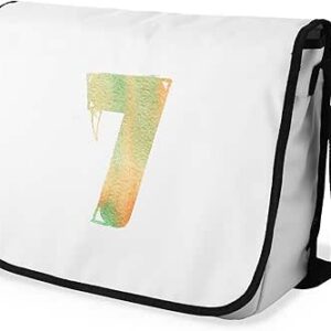 بوناميزون شنطة ماسنجر مدرسية مطبوعة رقميا مع حزام اسود للطلاب، شنطة كروس وشنطة ساعي، شنطة كتف للمدرسة، العودة الى المدرسة، المقاس: 29 × 36 سم