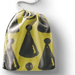 بوناميزون شنطة منتجات قطنية مطبوعة مع رباط، شنطة بقالة قابلة لاعادة الاستخدام، اكياس صديقة للبيئة وقابلة للتحلل البيولوجي، شنطة سفر، شنط تسوق، صديقة للبيئة، قابلة للطي، المقاس: 12×15 سم