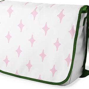 بوناميزون شنطة ماسنجر مدرسية مطبوعة رقميا مع حزام كاكي للطلاب، شنطة كروس وشنطة ساعي، شنطة كتف للمدرسة، العودة الى المدرسة، المقاس: 29 × 36 سم