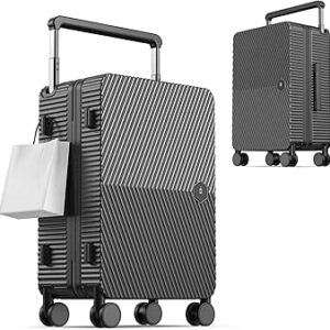 حقيبة سفر محمولة بمقبض عريض مقاس 51 سم من سلسلة لا سيريز سومود هيكل صلب مع إطار الألومنيوم عجلات دوارة منخفضة الضوضاء وقفل تي اس ايه