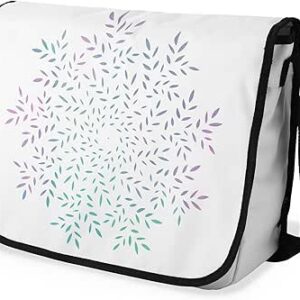 بوناميزون شنطة ماسنجر مدرسية مطبوعة رقميا مع حزام اسود للطلاب، شنطة كروس وشنطة ساعي، شنطة كتف للمدرسة، العودة الى المدرسة، المقاس: 29 × 36 سم