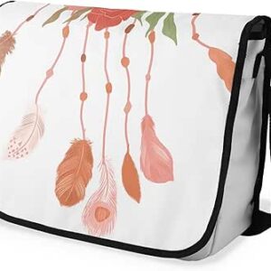 شنطة ماسنجر مدرسية مطبوعة رقمية بحزام اسود للبنات والاولاد من لو جاردين دو لين، شنطة ماسنجر للطلاب، شنط كتف مقاس 29 × 36 سم