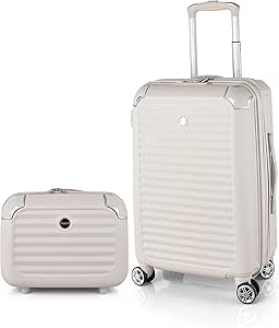 تراك مجموعة شنط سفر محمولة من مادة ABS شنطة بعجلات مع قفل تي اس ايه و4 عجلات مزدوجة 12/20 انش 6037/2P أكريلونيتريل بوتادين ستايرين