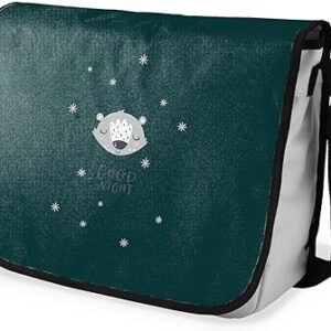 بوناميزون شنطة ماسنجر مدرسية مطبوعة رقميا للطلاب، شنطة كروس بودي وشنطة ساعي، شنطة كتف للمدرسة، العودة الى المدرسة، المقاس: 29 × 36 سم، ألوان متعددة