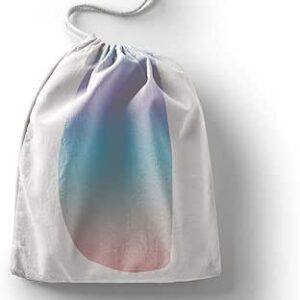 بوناميزون شنطة منتجات قطنية مطبوعة مع رباط، شنطة بقالة قابلة لاعادة الاستخدام، اكياس صديقة للبيئة وقابلة للتحلل البيولوجي، شنطة سفر، شنط تسوق، صديقة للبيئة، قابلة للطي، المقاس: 12×15 سم