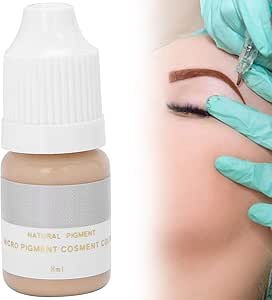 حبر تاتو شبه دائم، حبر تاتو شفاه اسرع لتلوين الحواجب والشفاه للمبتدئين، 8 مل (البشرة)