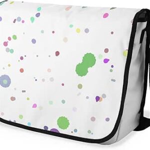 شنطة ماسنجر مدرسية مطبوعة رقمية بحزام اسود للبنات والاولاد من لو جاردين دو لين، شنطة ماسنجر للطلاب، شنط كتف مقاس 29 × 36 سم