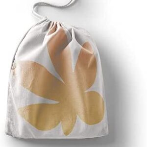 بوناميزون شنطة منتجات قطنية مطبوعة مع رباط، شنطة بقالة قابلة لاعادة الاستخدام، اكياس صديقة للبيئة وقابلة للتحلل البيولوجي، شنطة سفر، شنط تسوق، صديقة للبيئة، قابلة للطي، المقاس: 12×15 سم