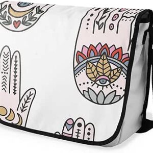 بوناميزون شنطة ماسنجر مدرسية مطبوعة رقميا للطلاب، شنطة كروس بودي وشنطة ساعي، شنطة كتف للمدرسة، العودة الى المدرسة، المقاس: 29 × 36 سم، ألوان متعددة