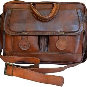 مادوش ، حقيبة كمبيوتر محمول من الجلد الطبيعي ، حقيبة كمبيوتر محمول ، حقيبة يد ، حقيبة عمل للرجال