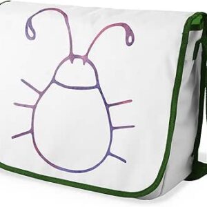 شنطة ماسنجر مدرسية مطبوعة رقميا مع احزمة كاكي للبنات والاولاد من لو جاردين دو لين، شنطة ماسنجر للطلاب، شنط كتف مقاس 29 × 36 سم