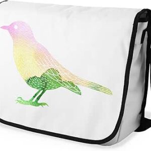 شنطة ماسنجر مدرسية مطبوعة رقمية بحزام اسود للبنات والاولاد من لو جاردين دو لين، شنطة ماسنجر للطلاب، شنط كتف مقاس 29 × 36 سم