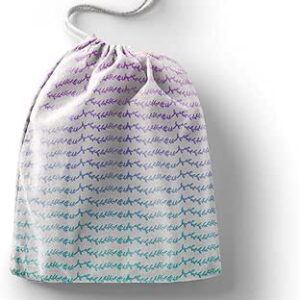 بوناميزون شنطة منتجات قطنية مطبوعة مع رباط، شنطة بقالة قابلة لاعادة الاستخدام، اكياس صديقة للبيئة وقابلة للتحلل البيولوجي، شنطة سفر، شنط تسوق، صديقة للبيئة، قابلة للطي، المقاس: 12×15 سم