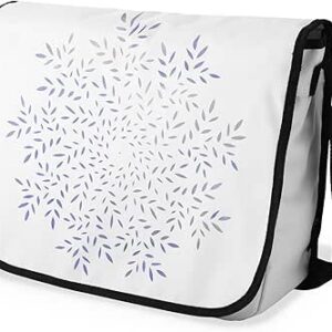 بوناميزون شنطة ماسنجر مدرسية مطبوعة رقميا مع حزام اسود للطلاب، شنطة كروس وشنطة ساعي، شنطة كتف للمدرسة، العودة الى المدرسة، المقاس: 29 × 36 سم