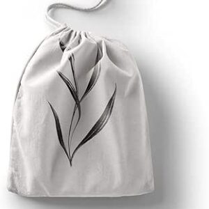 بوناميزون شنطة منتجات قطنية مطبوعة مع رباط، شنطة بقالة قابلة لاعادة الاستخدام، اكياس صديقة للبيئة وقابلة للتحلل البيولوجي، شنطة سفر، شنط تسوق، صديقة للبيئة، قابلة للطي، المقاس: 20×30 سم