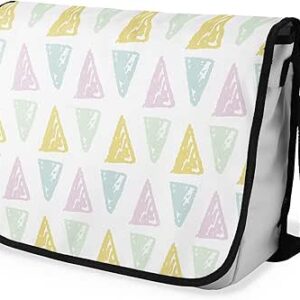 بوناميزون شنطة ماسنجر مدرسية مطبوعة رقميا مع حزام اسود للطلاب، شنطة كروس وشنطة ساعي، شنطة كتف للمدرسة، العودة الى المدرسة، المقاس: 29 × 36 سم