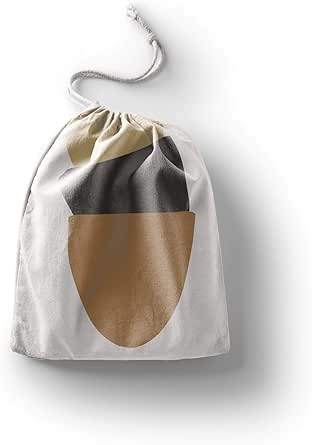 بوناميزون شنطة منتجات قطنية مطبوعة مع رباط، شنطة بقالة قابلة لاعادة الاستخدام، اكياس صديقة للبيئة وقابلة للتحلل البيولوجي، شنطة سفر، شنط تسوق، صديقة للبيئة، قابلة للطي، المقاس: 20×30 سم، قماش