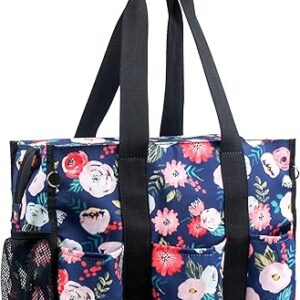 هوجالايف شنطة ممرضة للعمل، شنطة رضاعة خفيفة الوزن مقاومة للماء، 14 جيب داخلي، شنطة محمولة كبيرة