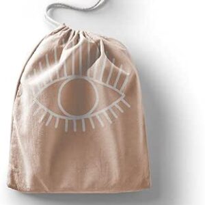 بوناميزون شنطة منتجات قطنية مطبوعة مع رباط، شنطة بقالة قابلة لاعادة الاستخدام، اكياس صديقة للبيئة وقابلة للتحلل البيولوجي، شنطة سفر، شنط تسوق، صديقة للبيئة، قابلة للطي، المقاس: 12×15 سم